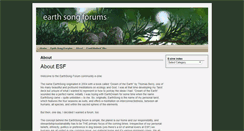 Desktop Screenshot of earthsongforums.com