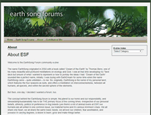 Tablet Screenshot of earthsongforums.com